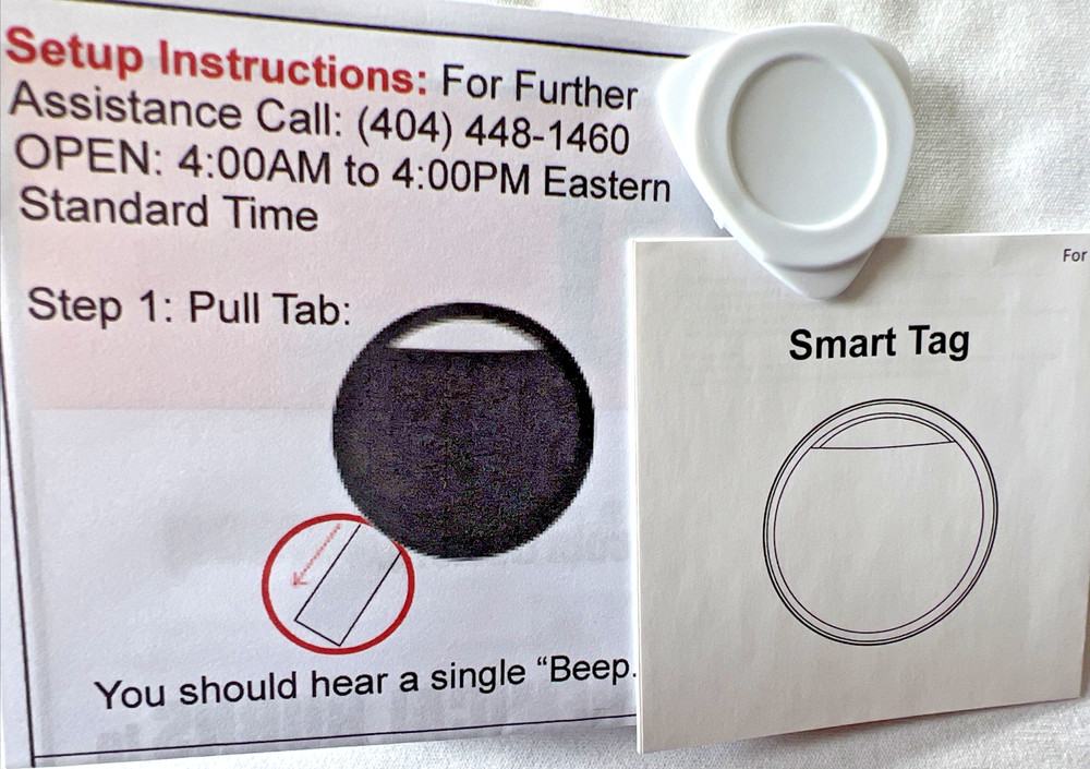 Bluetooth 4 Pack Smart Tracking Tags Compatibility w/ Apple Find My Iphone New