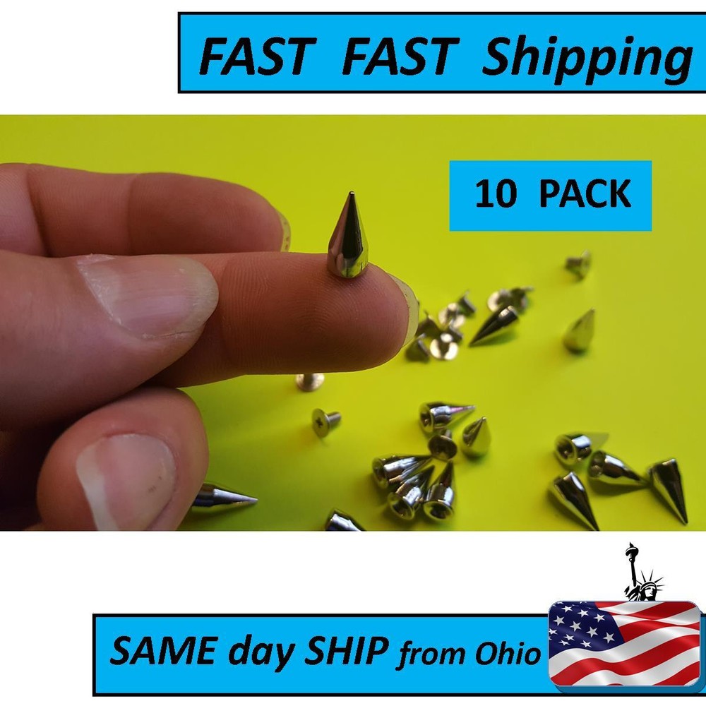 20 PACK ---- Metal Bullet Biker Spikes