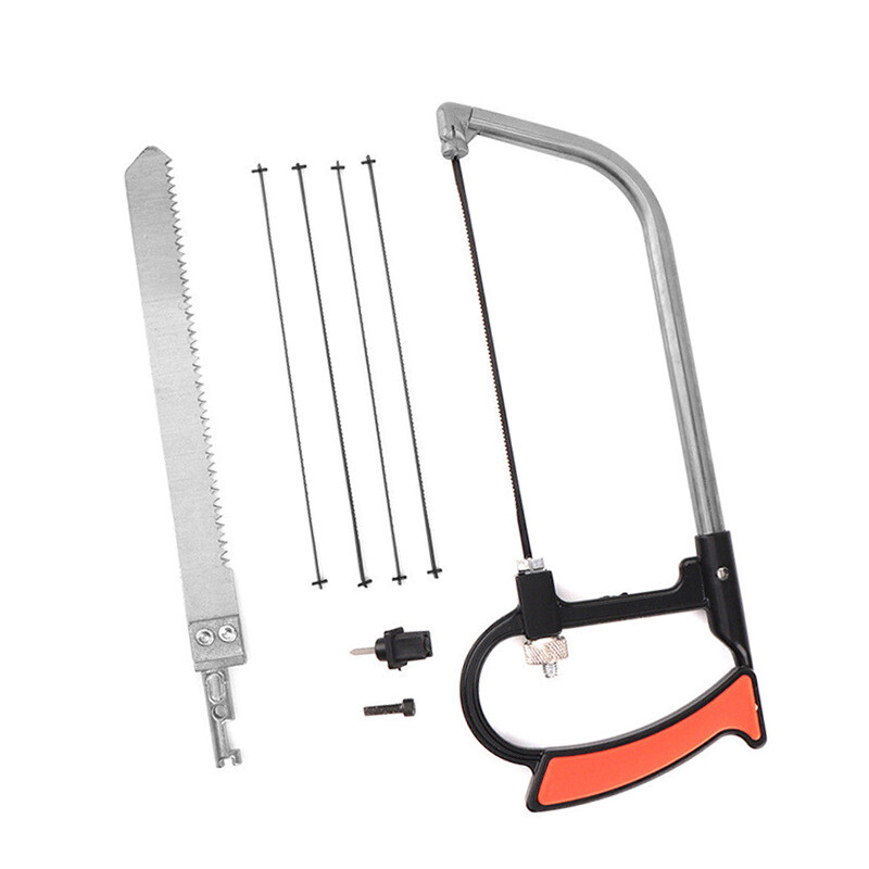 Comfortable Handle Cutting Wood Metal Saw Adjustable Hacksaw Frame Hand Tools