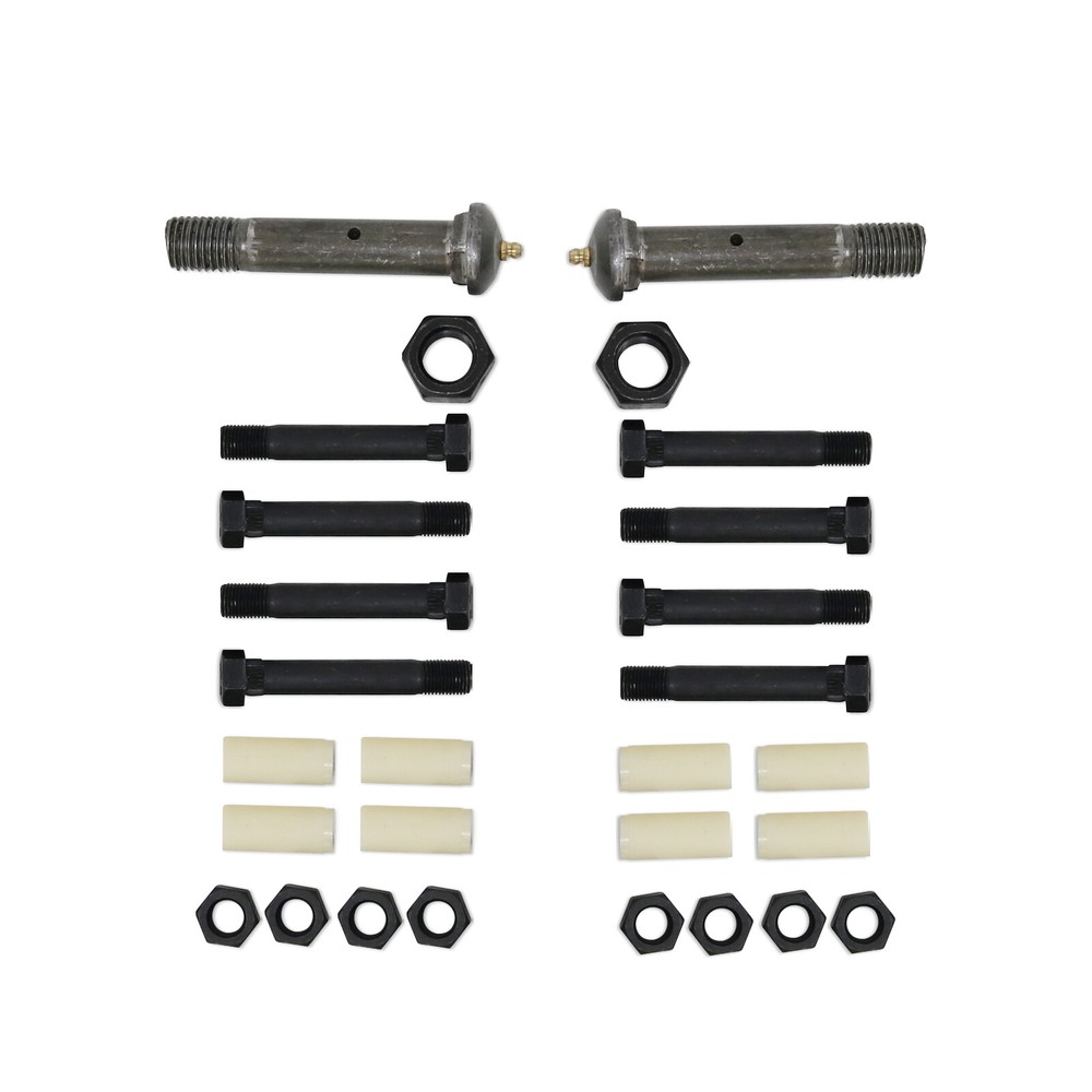 Pair Trailer Suspension Rebuilt Kit Slipper Spring 12" Equalizer Bushings Bolts