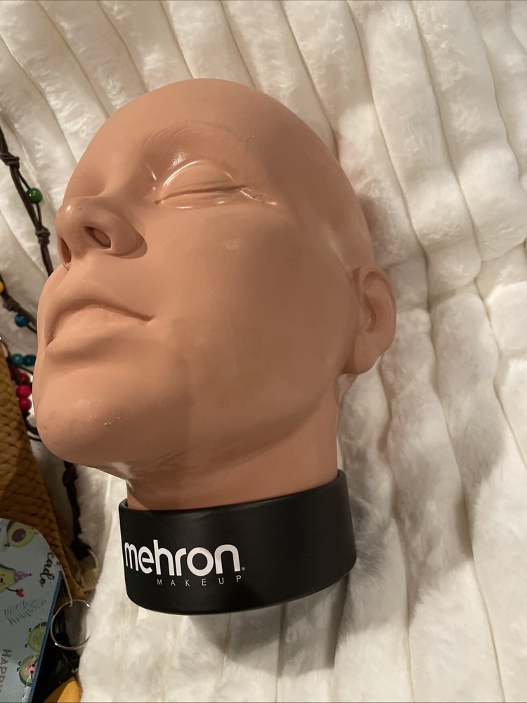 Mehron Professional Makeup Mannequin for Training – Washable Practice Head