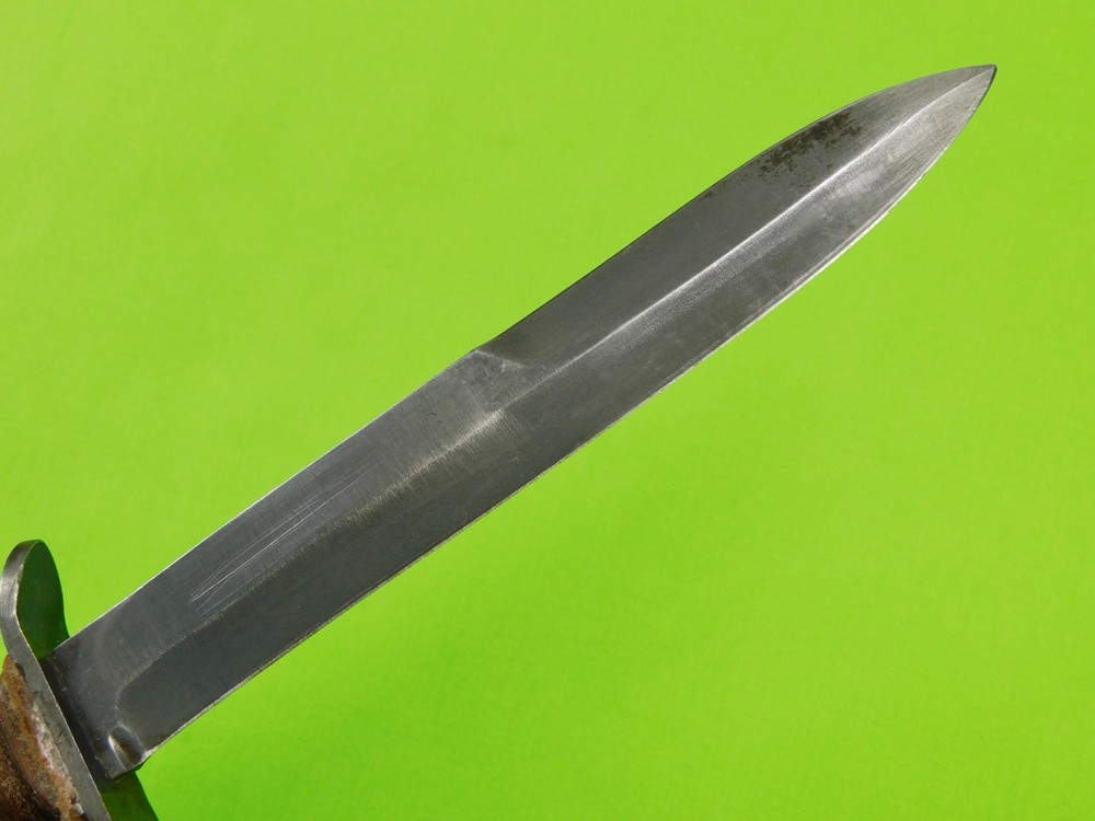 US WW2 Case M3 Smooth Handle Marked Blade Fighting Knife w/ Sheath