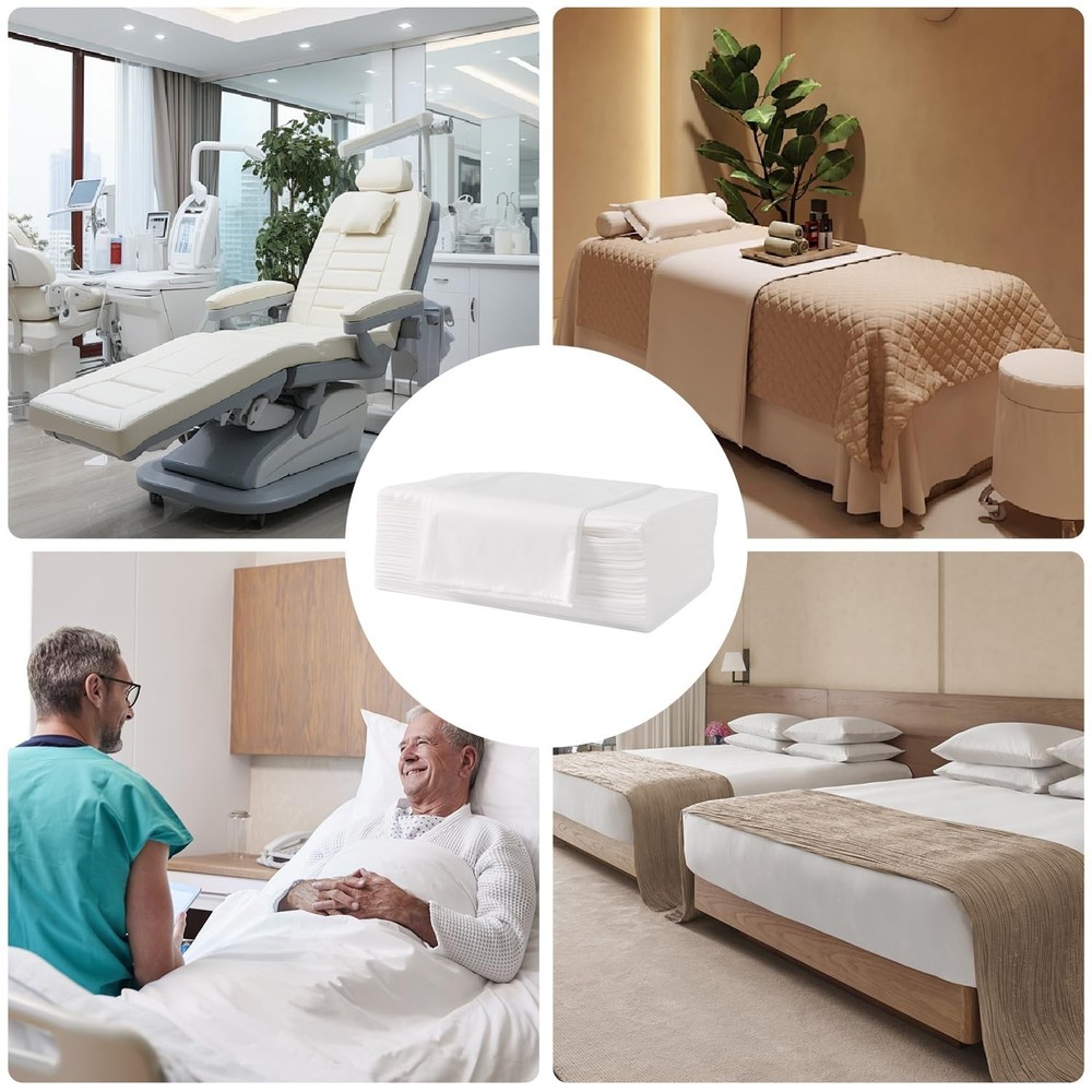 20Pcs Disposable Massage Table Sheets 31.5" x 71",Upgrade Disposable Bed Sheets,