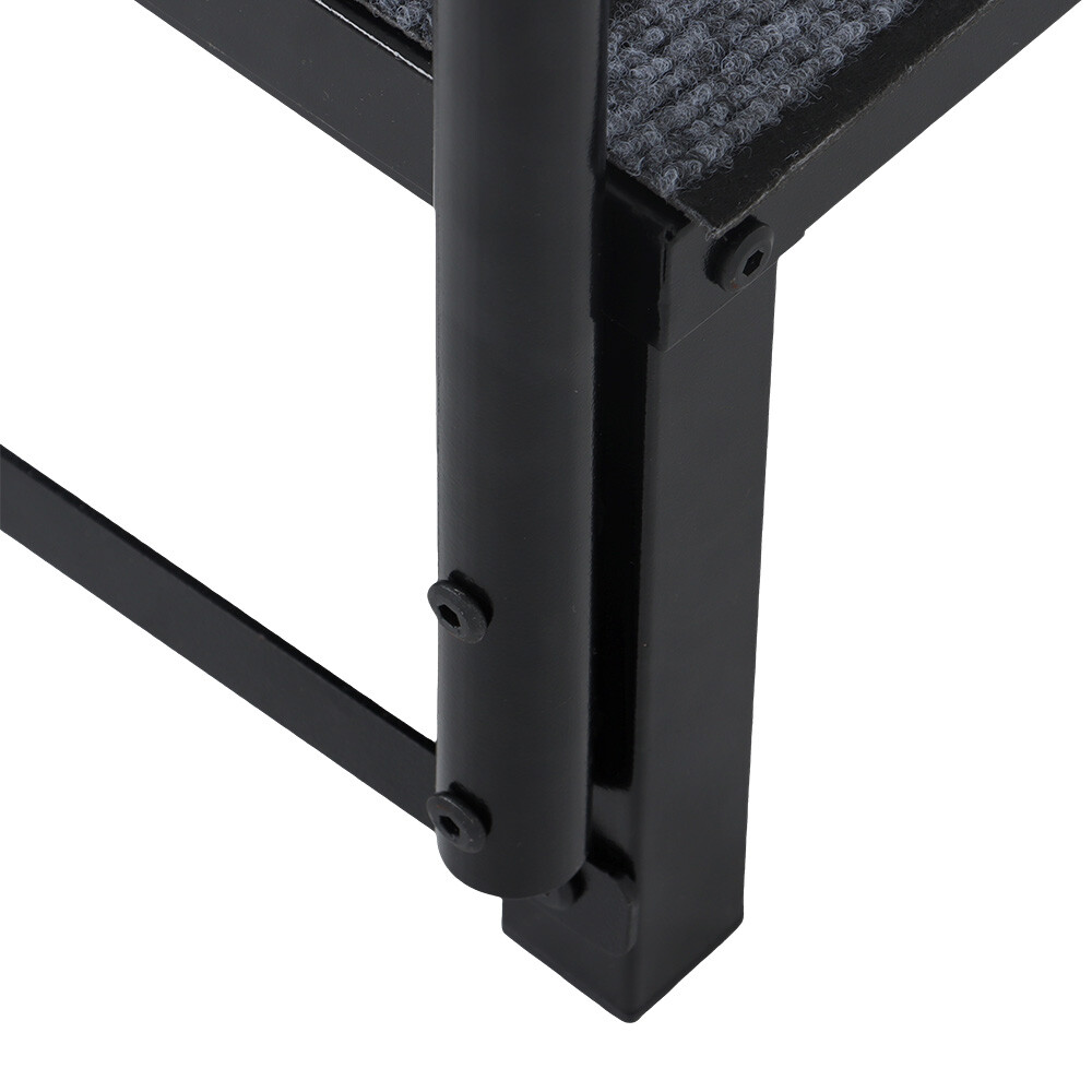 New For 2-step RV step with 2 handrails and step pad, 660 lb. load capacity