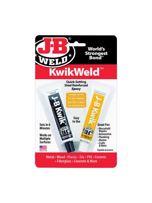 J-B Weld Kwik Weld Solid Automotive Adhesive Fast Setting Epoxy 1 oz. 8276