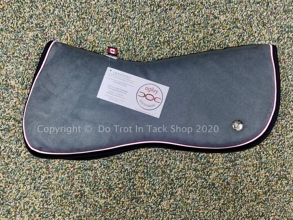 Ogilvy Jump Memory Foam Half Pad - Grey/Light Pink/Black