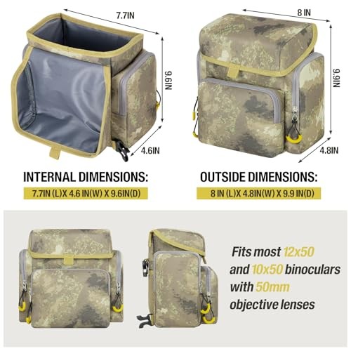 Binocular Harness Chest Pack - Lightweight Binocular Case with Rangefinder