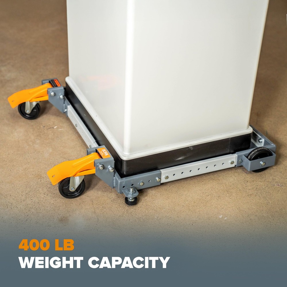 Universal Mobile Base with Swivel Castor Wheels - Adjustable Tool Dolly 12x12...
