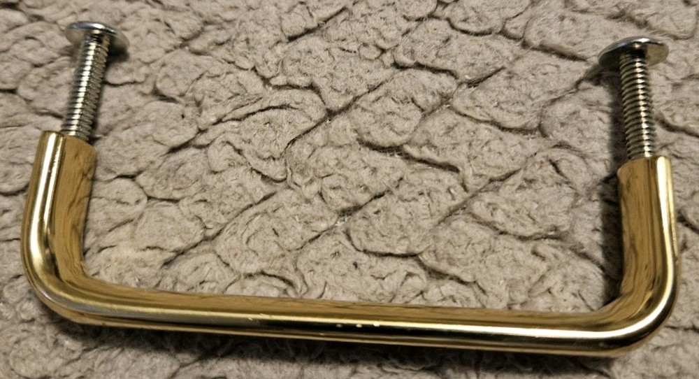 Polished Brass Door Pull Handle 3 Inches