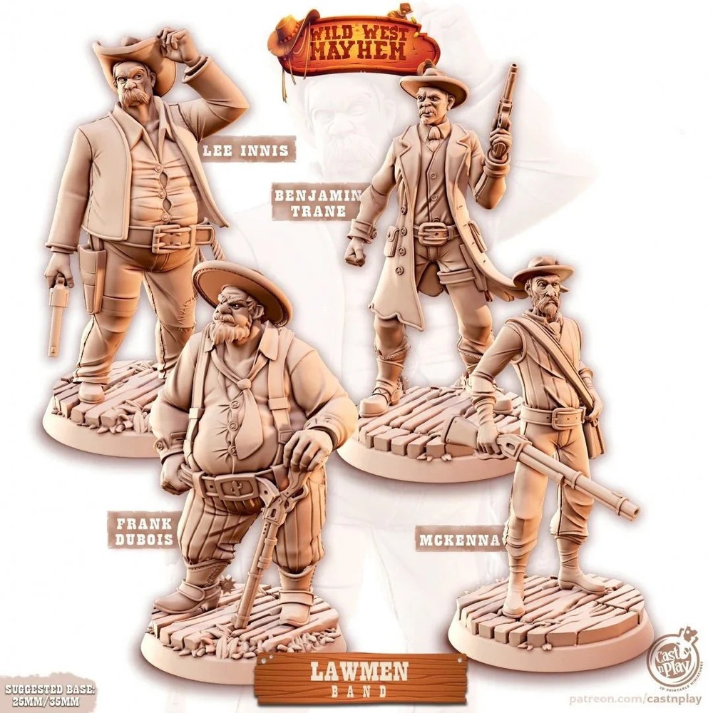 The Lawmen Collection Wild West Bundle Miniature