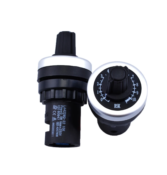 Potentiometer converter governor Variable Frequency Speed 22mm 10k ohm switch