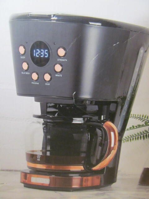 Haden 12 Cup Programmable Coffee Machine 75075, Black