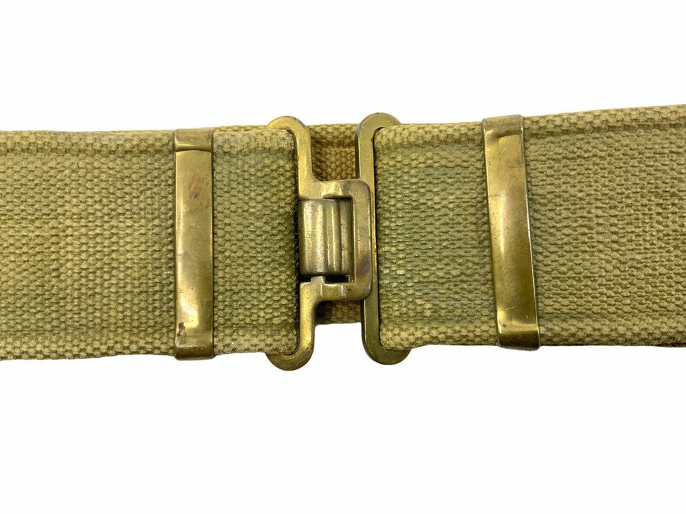 WW2 Canadian 37 Pattern Web Belt Blancoed 2