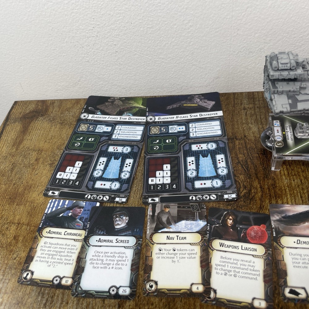 Star Wars Armada Gladiator Class Star Destroyer Expansion Pack *complete*