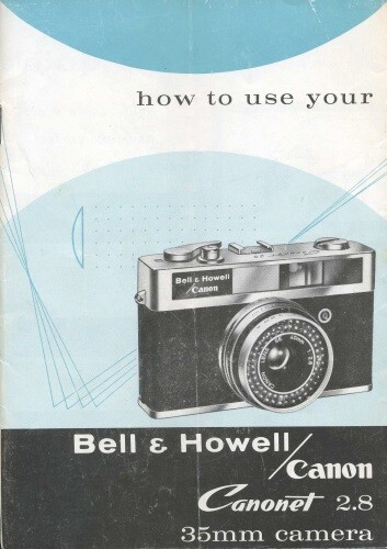 Bell & Howell / Canon Canonet 2.8 Instruction Manual