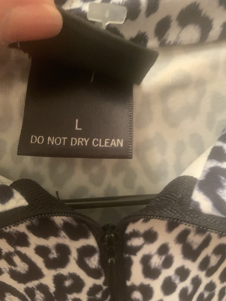 Nils Base Layers 2 NWT, NWOT Black White Leopard Stretch