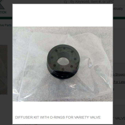 DIFFUSER KIT WITH O-RINGS FOR VARIETY VALVE # 16-1590