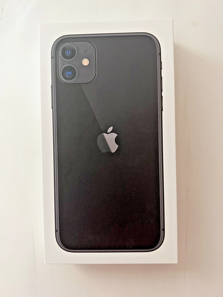 iPhone 11 EMPTY BOX ONLY 64 Gb Black Retail Packaging Excellent