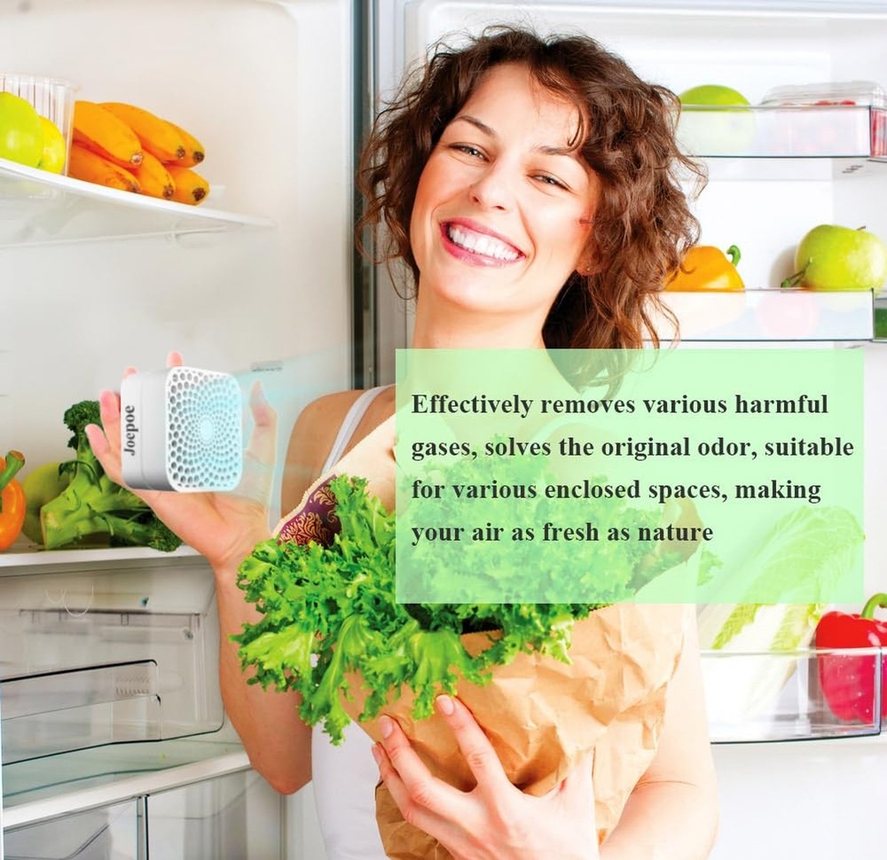 Refrigerator Deodorizer, Fridge Deodorizer Odor Eliminator 99% with10 Years L...