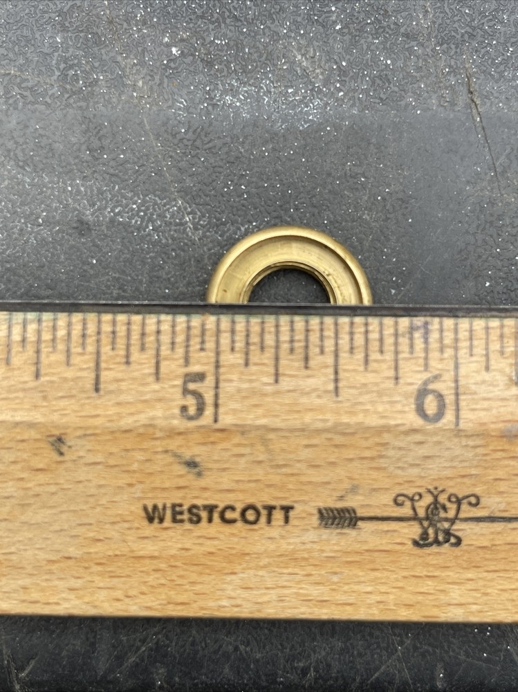 5/8” UNF SOLID BRASS TURNED END CAP CHECK RING THREADED 1/8 IPS LOT OF 6