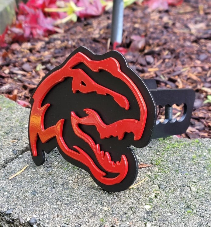 TRX Logo Custom Hitch Cover (Red & Black)