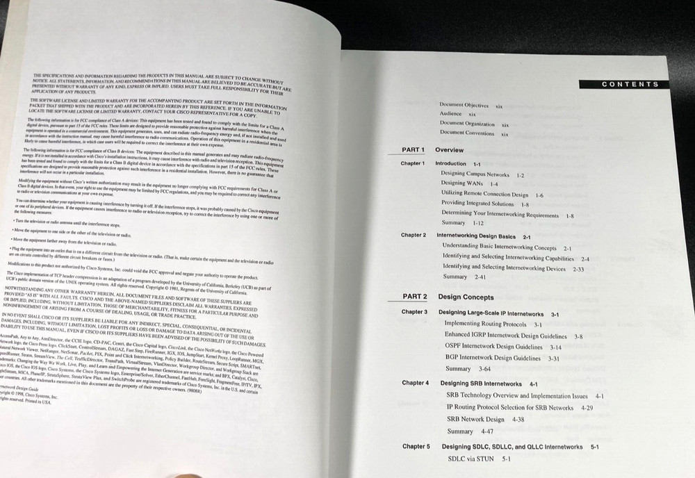 Vintage Cisco Systems Internetwork Design Guide - 1998