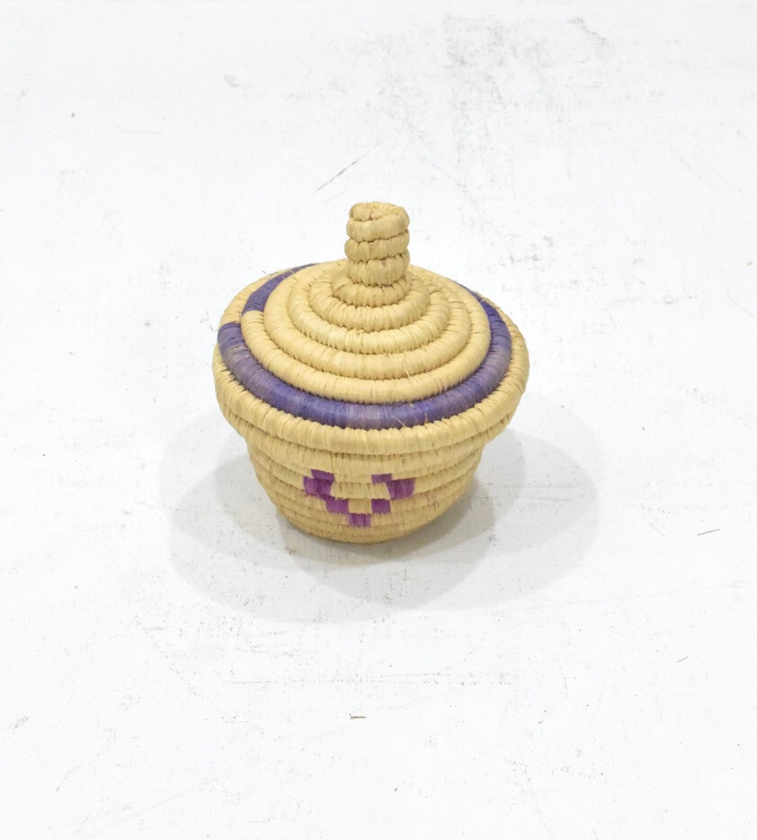 Ethiopian Woven Lidded Basket