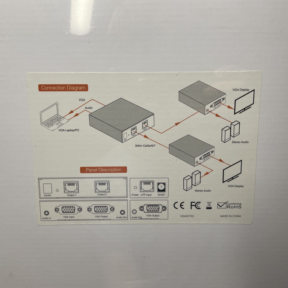 KanexPro VGA 1x2 Extender