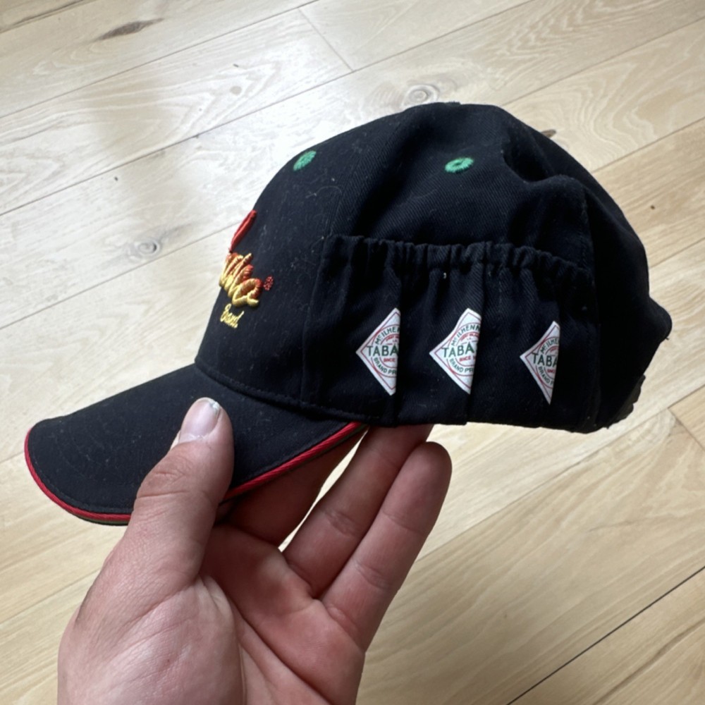 Tabasco Brand Black Adjustable Cap Embroidered Logo Restaurants Theme