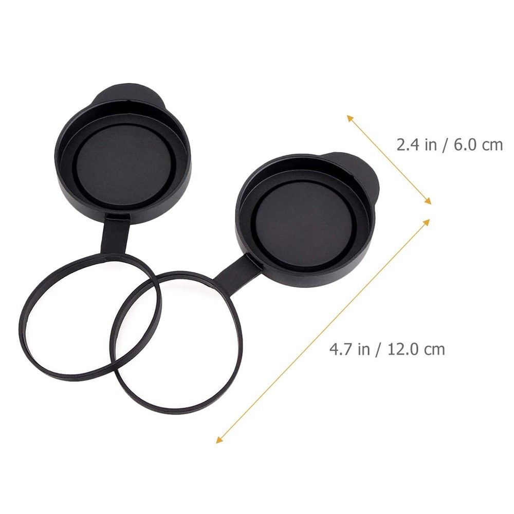 Objective Lens Caps Rubber Covers for Binoculars Outdoor Accessories
