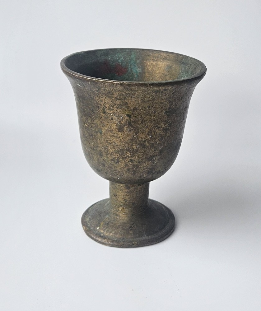 Antique Heavy 5" Brass Mortar 1.3kg