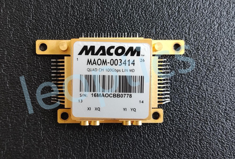 MACOM Quad Channel 32 Gbps Linear Modulator Driver 100G DP-QPSK MAOM-003414