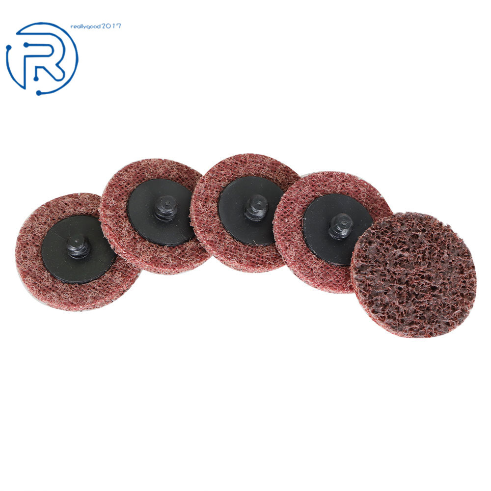 50Pcs 2Inch Medium Surface Conditioning Discs Roll Lock Grinder Sanding Pads