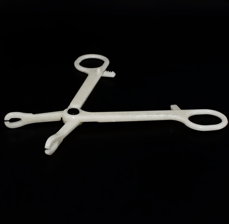 Sterilized Disposable Slotted Sponge Piercing Forceps Body Piercing Tools