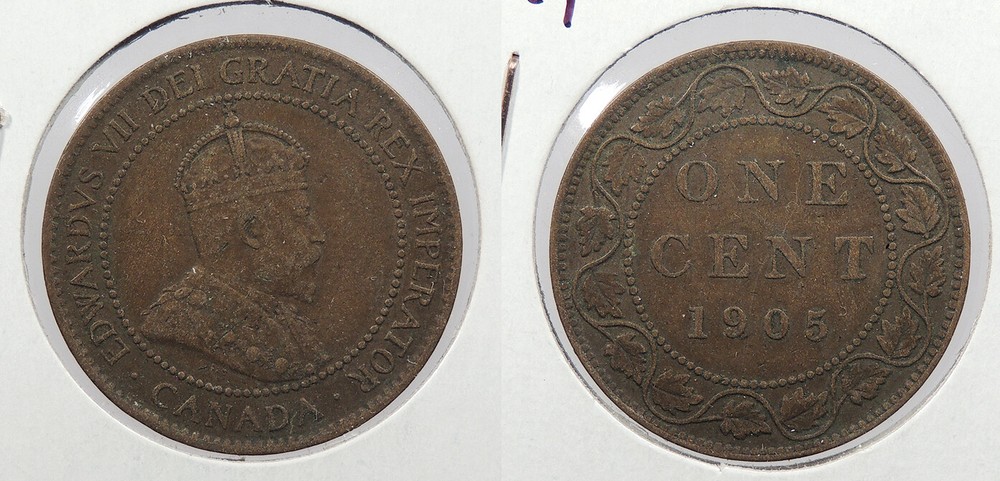 CANADA 1905 Cent Edward VII #WC99517