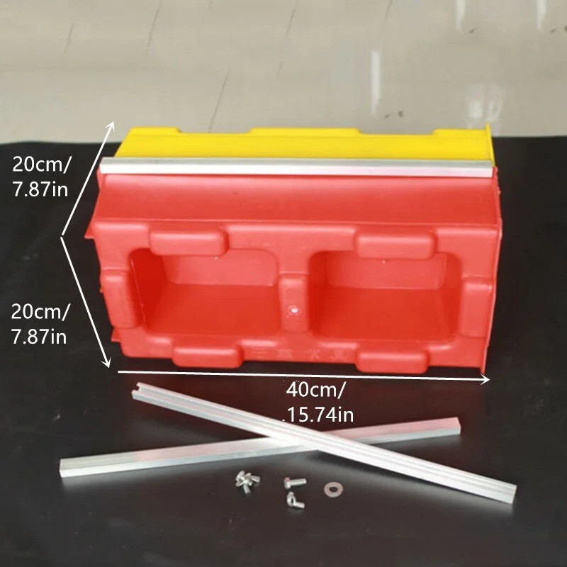 Concrete Interlocking Brick Mold 40 cm Hollow Construction Bricks Plastic Moulds