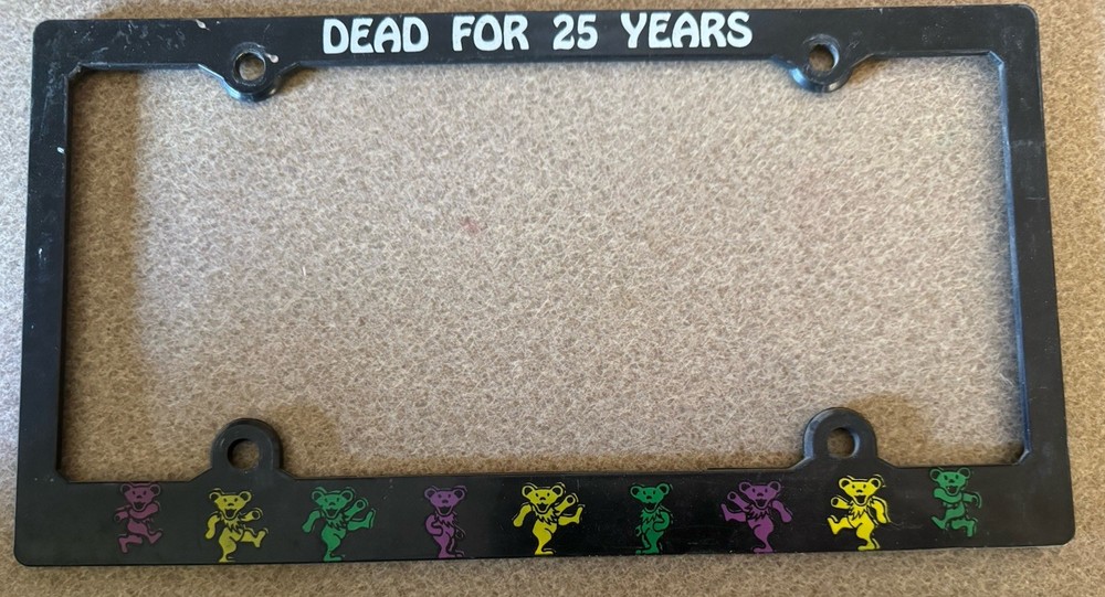 Grateful Dead license Plate Frame ‘Dead For 25 Years’