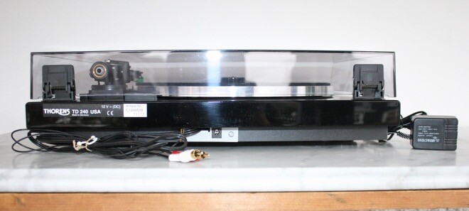 THORENS TD 240 Turntable Lacquer AUDIO TECHNICA GERMANY Excellent Condition!