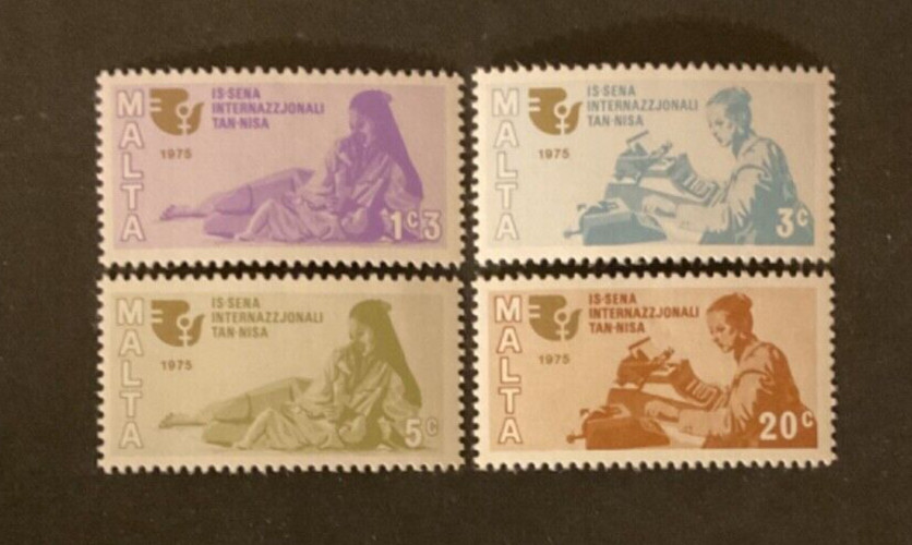 Malta Scott #491-4 never hinged