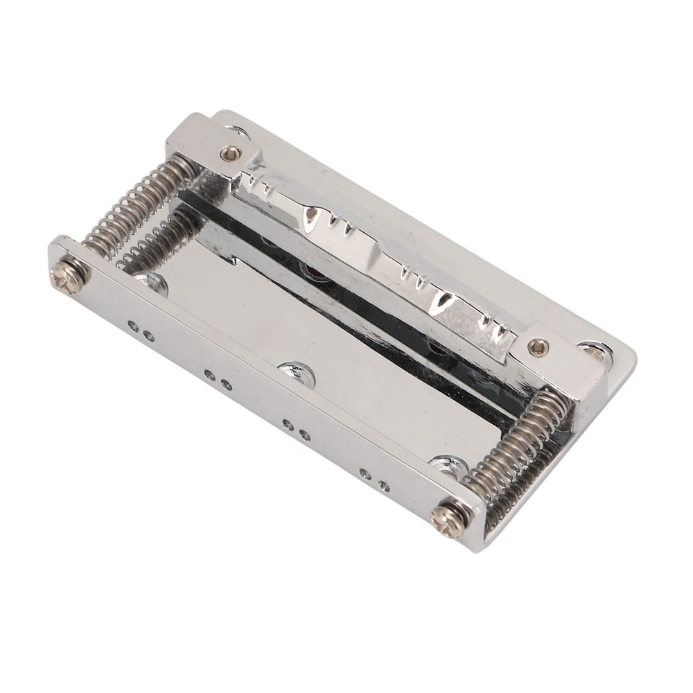 8 String Saddle Bridge Metal Glossy Finish Mandolin Bridge For Stringed