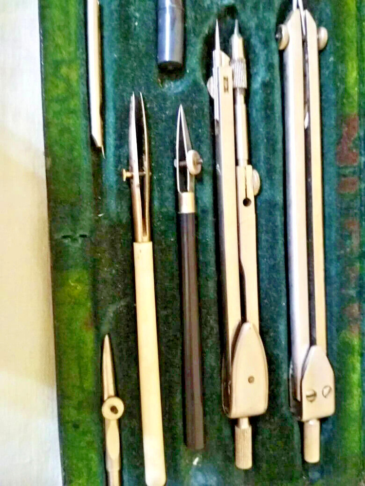 Soviet Vintage Drafting Tool Set Original Rare Engineering Instruments Rare