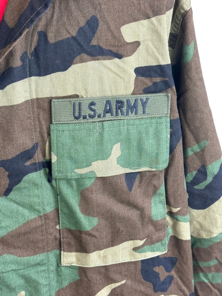 Army BDU w/ Patch Woodland Camouflage Combat MEDIUM REGULAR Camo Jacket 28th Div
