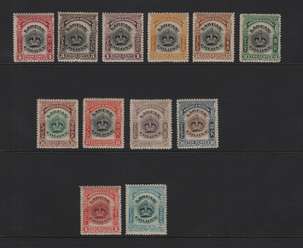 LABUAN SC#99A-109 -- MH, VF, COMPLETE SET --