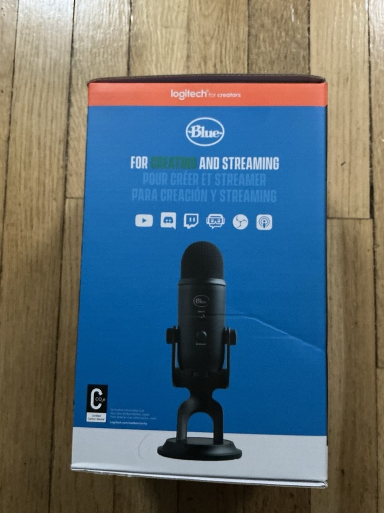 Logitech for Creators Blue Yeti Premium USB Black Microphone