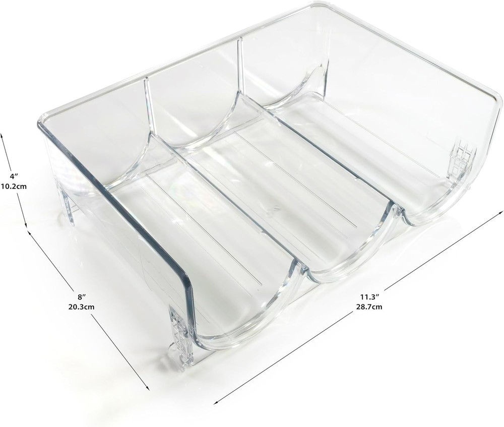 2 Pack Plum Stream Wine Storage Rack Stackable Bottle Holder w/ 4 Liners