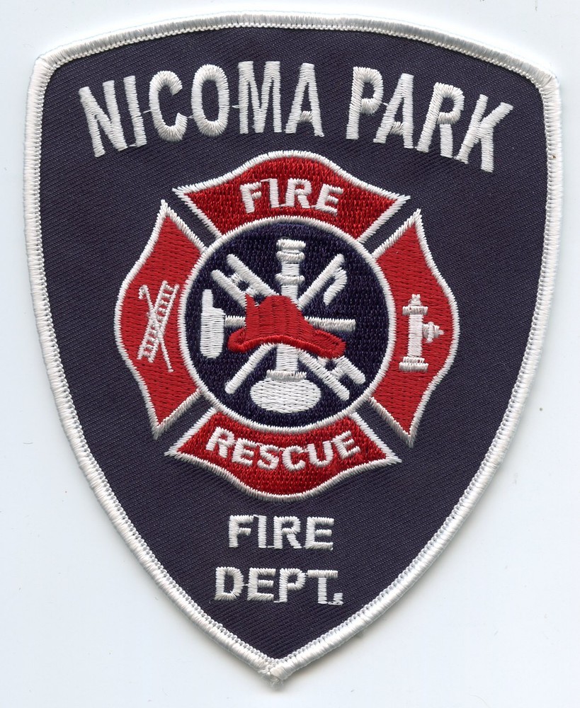 NICOMA PARK OKLAHOMA OK FIRE PATCH