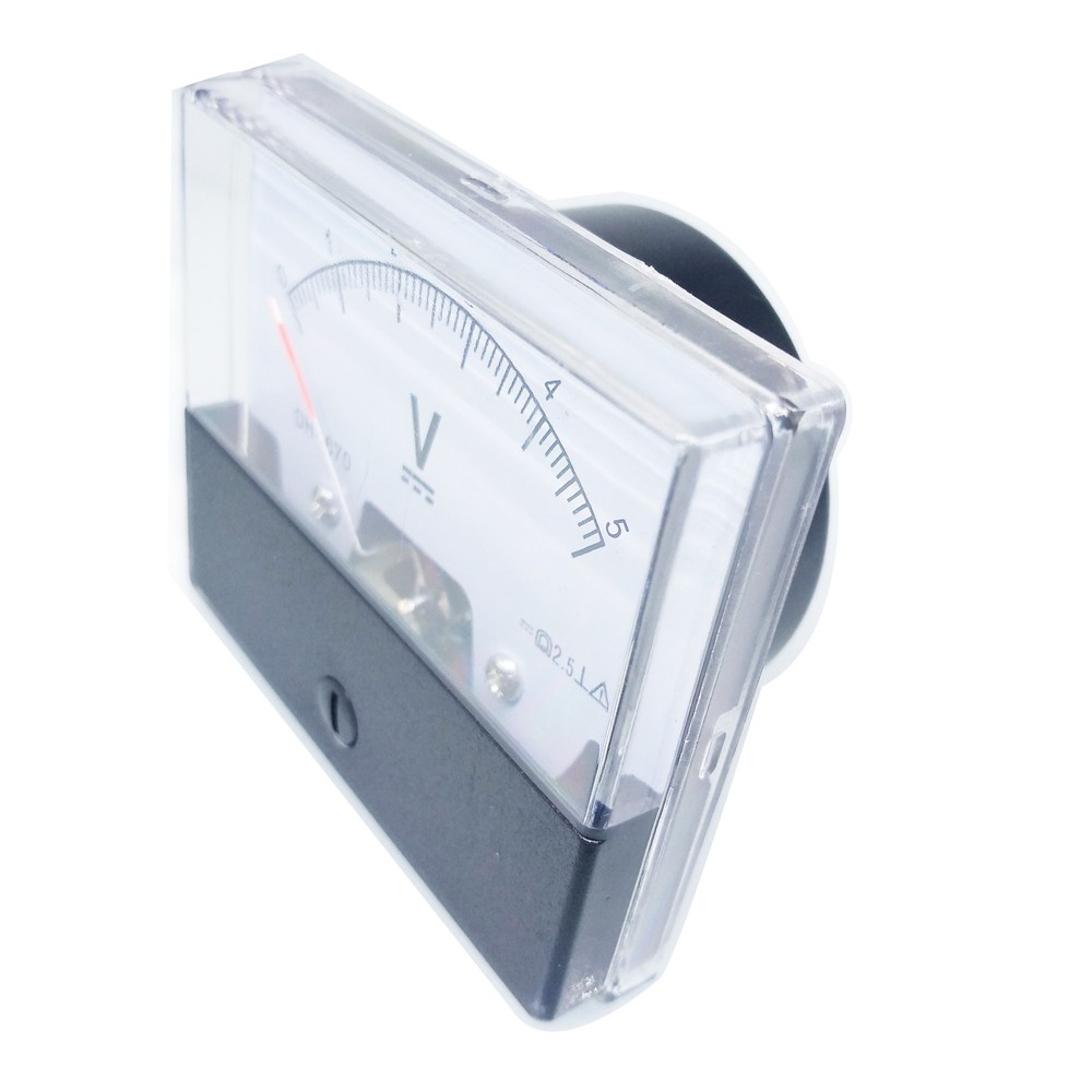Analog Panel Volt Voltage Meter Voltmeter Gauge DH-670 0-5V DC