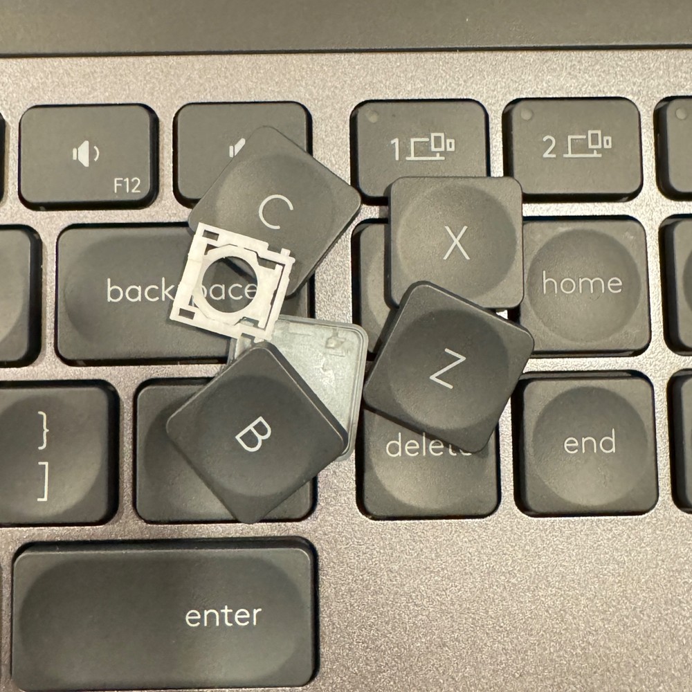 Logitech MX Keys S Keyboard ~ Replacement Key & Switch Part ~ Graphite