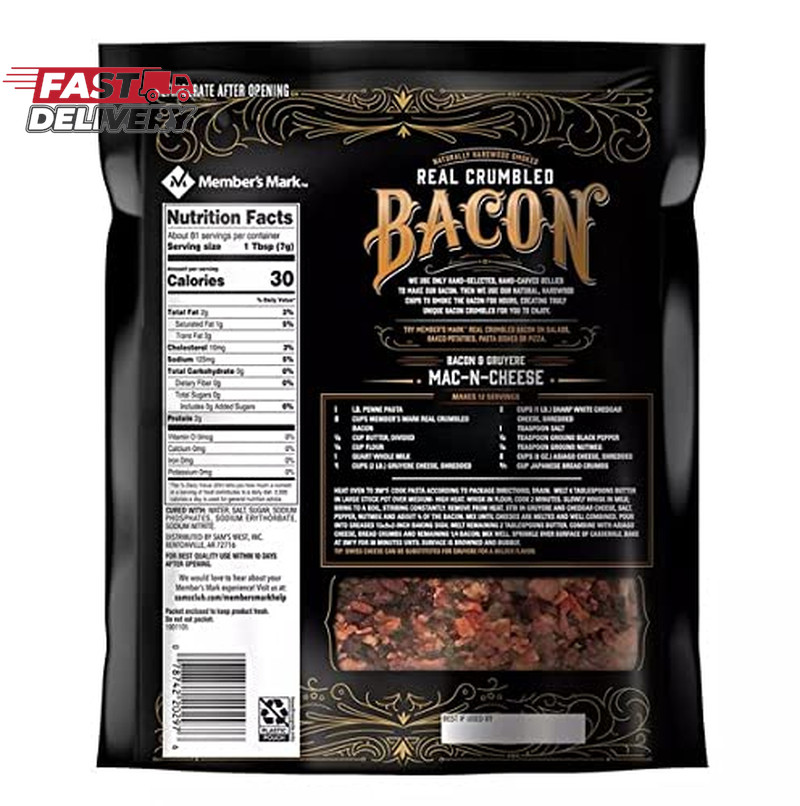 Members Mark Real Crumbled Bacon 1.25 Lb