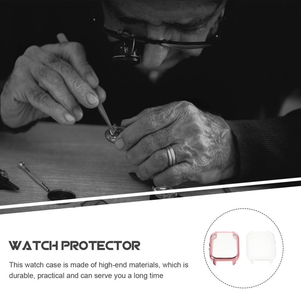 2Pcs Watch Screen Protector Portable Watch Shell Screen Cover Full Case